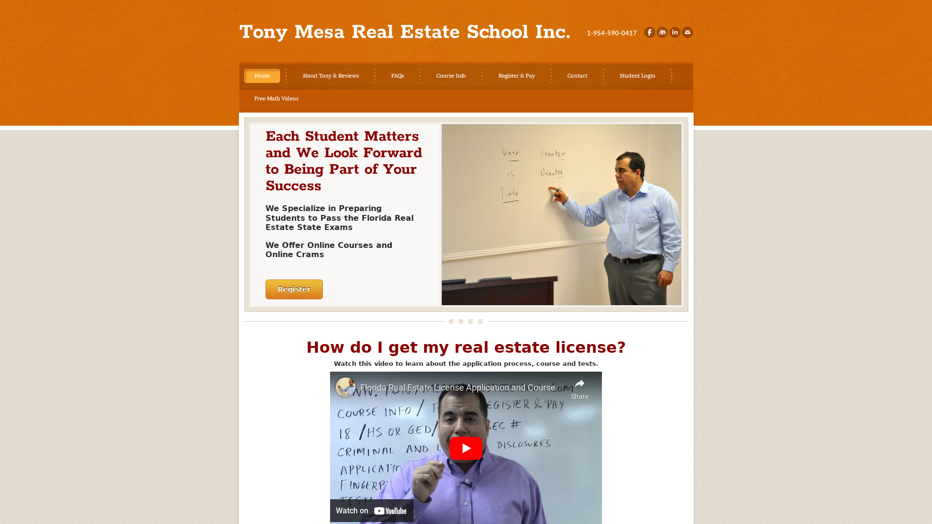 Tony Mesa Real Estate School Inc.